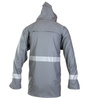 Kurtka przeciwdeszczowa wodoodporna odblaskowa GROSVENOR stalowa