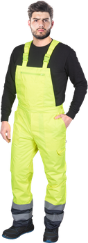Spodnie ogrodniczki BLUE YELLOW B ostrzegawcze