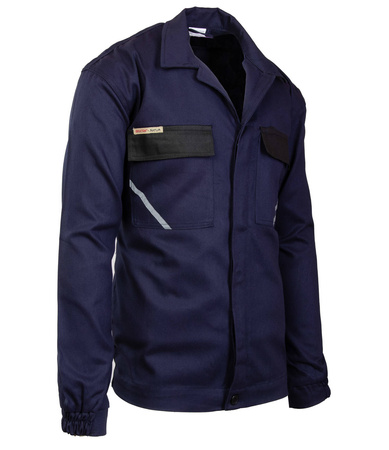 Bawełniana bluza robocza ochronna odblaskowe wstawki granatowa Polstar BRIXTON NATUR ANBL