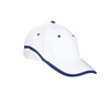 Czapka z daszkiem robocza zapięcie na rzep BASEBALL biało-granatowa