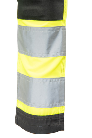 Spodnie robocze ostrzegawcze do pasa odblaskowe fluorescencyjne Polstar SEVEN KINGS FLASH A9SP