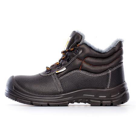 Buty ocieplane trzewiki bhp nadlany nosek metalowy podnosek SOLID WINTER S1 SRC