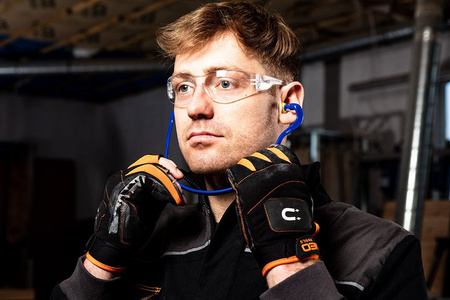 Zatyczki do uszu na pałąku stopery douszne wkładki przeciwhałasowe NEO TOOLS 97-553