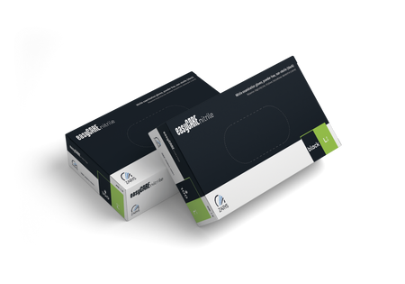 Jednorazowe, nitrylowe rękawice diagnostyczne z rolowanym mankietem EASYCARE 100 sztuk