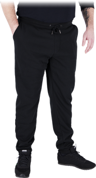 Spodnie dresowe JOGGER-PLUS duże rozmiary plus size czarne