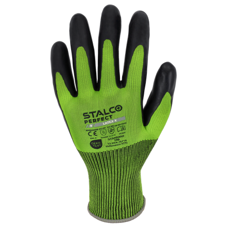 Rękawice robocze poliestrowe mocny chwyt STALCO LATEX X