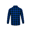 Koszula flanelowa w kratę, 100 % bawełna, niebieska 