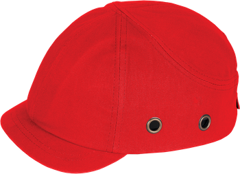 Hełm kask z krótkim daszkiem BUMPSCAP czerwony mocny