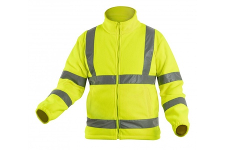 Bluza robocza polarowa ostrzegawcza HOGERT ALAND żółta