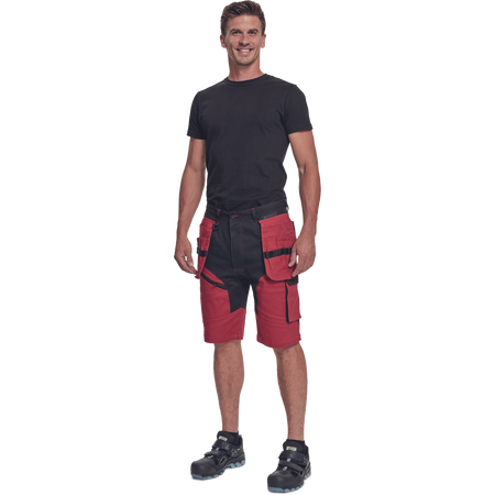 Szorty spodenki robocze krótkie spodnie czerwone Cerva KEILOR