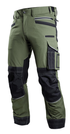 Spodnie robocze Khaki STRETCH LINE Stalco
