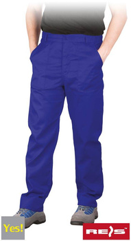 Spodnie robocze ochronne do pasa YES-T niebieskie