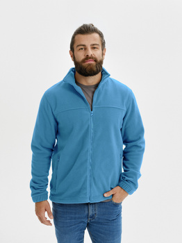 Bluza męska polar na zamek MALFINI JACKET 501 lazurowy