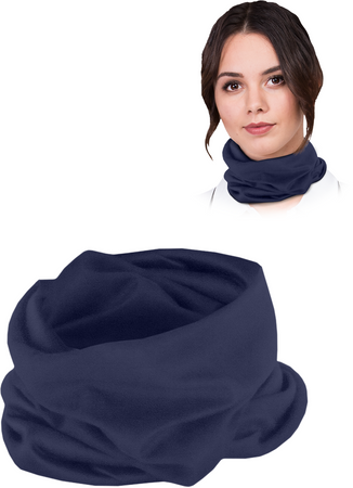 Komin opaska szeroka unisex BAND uniwersalna GRANATOWA,opaska bezszwowa o szerokim zastosowaniu