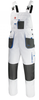 Spodnie robocze CLASSIC White, ogrodniczki malarskie