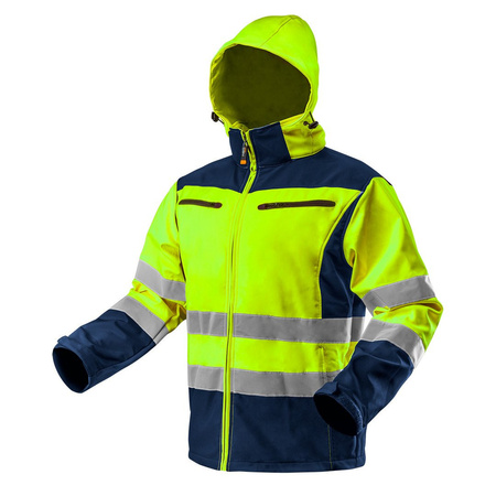 Kurtka robocza ostrzegawcza softshell z polarem NEO 81-700