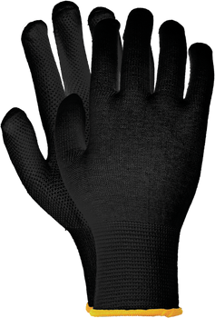 Rękawice robocze bawełniane nakrapiane PVC REIS RMICROLUX B