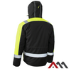 Kurtka odblaskowa zimowa ocieplana ostrzegawcza z kapturem wodoodporna żółta CLASSWORK