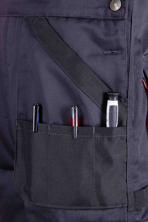 Spodnie robocze ogrodniczki ocieplane na szelkach BRIXTON PRACTICAL grafitowe