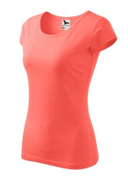 MALFINI koszulka damska bawełniana t-shirt PURE 122 koral