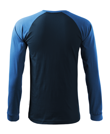 Koszulka RIMECK 130 z długim rękawem dwukolorowa granatowa