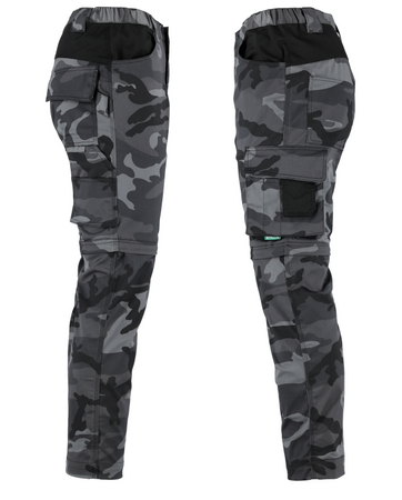 Spodnie robocze bojówki moro STALCO 2w1 odpinane nogawki S-421