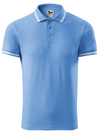Koszulka polo MALFINI URBAN błękitny WYPRZEDAŻ bawełniana