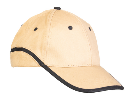 Czapka z daszkiem robocza zapięcie na rzep BASEBALL beżowa