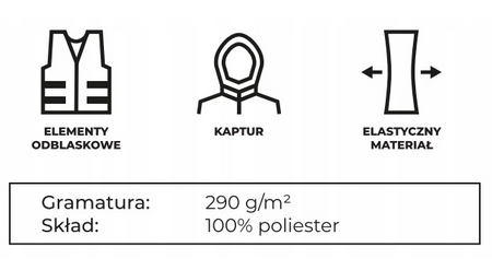 Kurtka softshell jesień / wiosna wodoodporna STALCO ROCK granat