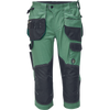 Spodnie 3/4 męskie spodenki robocze ochronne szarozielone Cerva DAYBORO