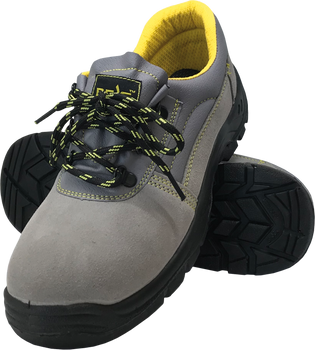 Buty robocze półbuty ochronne antypoślizgowe olejoodporne z zamszowej skóry bydlęcej OB SRC Reis BRYESVEL-P-OB