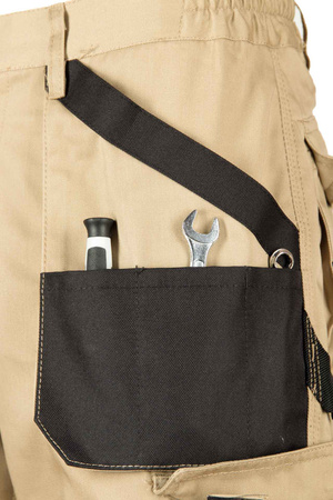 Spodenki robocze ochronne szorty BRIXTON PRACTICAL beż