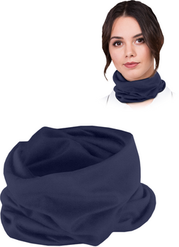 Komin opaska szeroka unisex BAND uniwersalna GRANATOWA,opaska bezszwowa o szerokim zastosowaniu