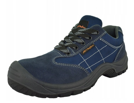 Buty półbuty robocze ze stalowym podnoskiem olejoodporne antypoślizgowe półbuty ochronne Art.Mas CANVAS S1 SRC