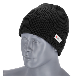 Czapka zimowa dwuwarstwowa 3M Thinsulate STALCO ALASKA czarna