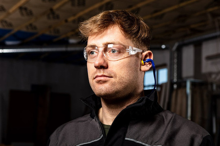 Zatyczki do uszu na pałąku stopery douszne wkładki przeciwhałasowe NEO TOOLS 97-553