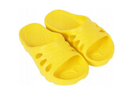 Klapki lekkie laczki dziecięce na basen żółte Demar IBIZA