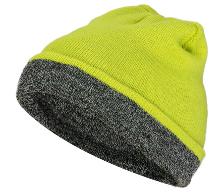Czapka ochronna zimowa DUALCOLOR ciepła żółta