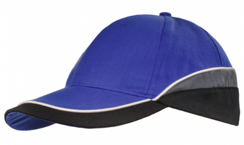 Czapka robocza z daszkiem baseballowa uniwersalna czapeczka ochrona głowy wysokie temperatury Art.Mas CBI niebieska