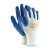 Rękawice robocze uniwersalne ochronne powlekane lateksem ochrona dłoni Ogrifox OX-LATEKS WN białe
