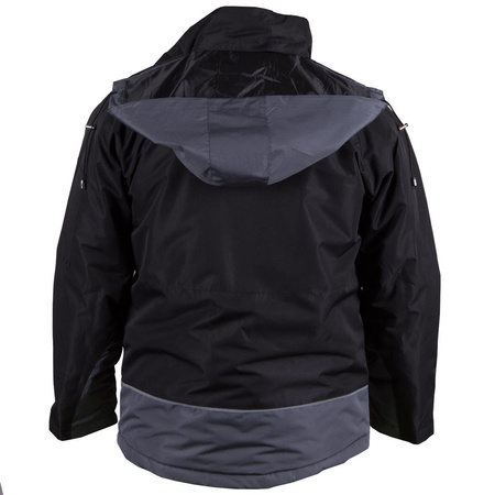 Ocieplana kurtka outdoor'owa wodoodporna bhp z polarem HYPER