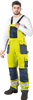 Spodnie ogrodniczki robocze odblaskowe HV LHollman Formen żółte
