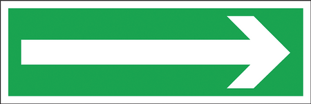 Znak ewakuacyjny tabliczka LUX PCV PL „Kierunek do wyjścia drogi ewakuacji" 100x300