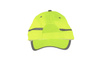 Czapka robocza odblaskowa z daszkiem regulowana baseballowa żółta Polstar BRIXTON FLASH CFBA