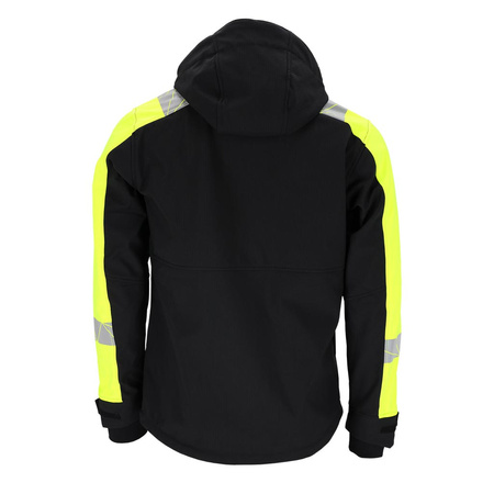 Kurtka softshell robocza z kapturem ostrzegawcza męska L.HOLLMAN RAUT