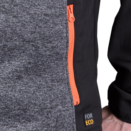 Bluza ochronna rozpinana męska REIS FORECO szara czarna