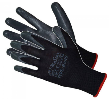 Rękawice ochronne nitrylowe RNITBLACK kat.1