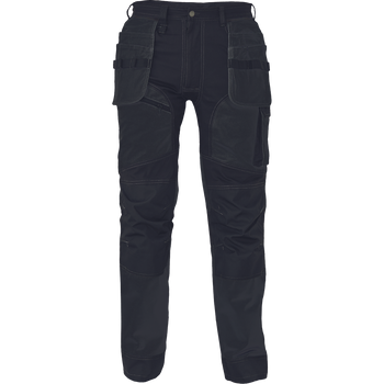 Spodnie robocze profesjonalne do pasa elastyczne wytrzymałe dużo kieszeni czarne Cerva KEILOR
