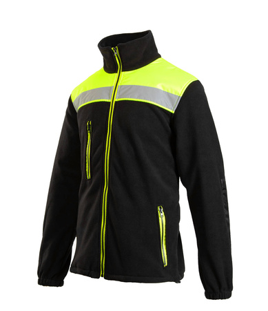 Polar roboczy bluza polarowa ostrzegawcza zapinana na zamek czarna Polstar BENEFIT RIVAL OARP