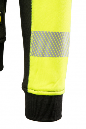 Bluza dresowa polarowa ocieplana ochronna robocza z kapturem ostrzegawcza odblaskowa ze ściągaczem polar SEVEN KINGS RIVAL